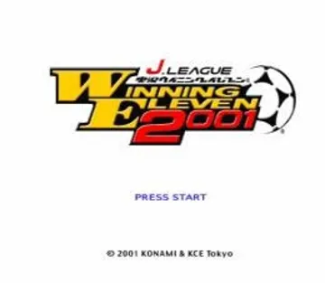 J. League Jikkyou Winning Eleven 2001 (JP) screen shot title